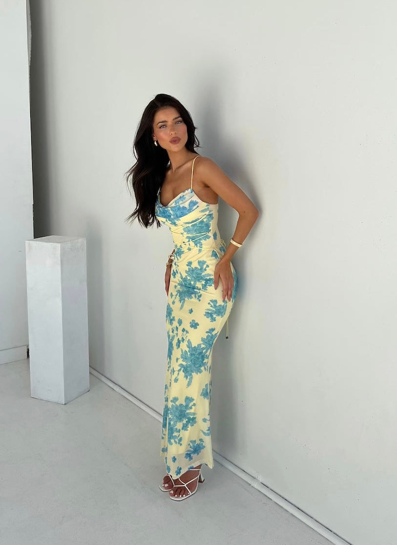 Indie | Sleeveless Floral Maxi Dress