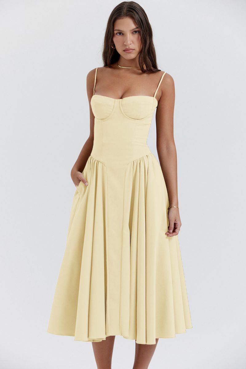 Arianna | Corset Summer Midi Dress