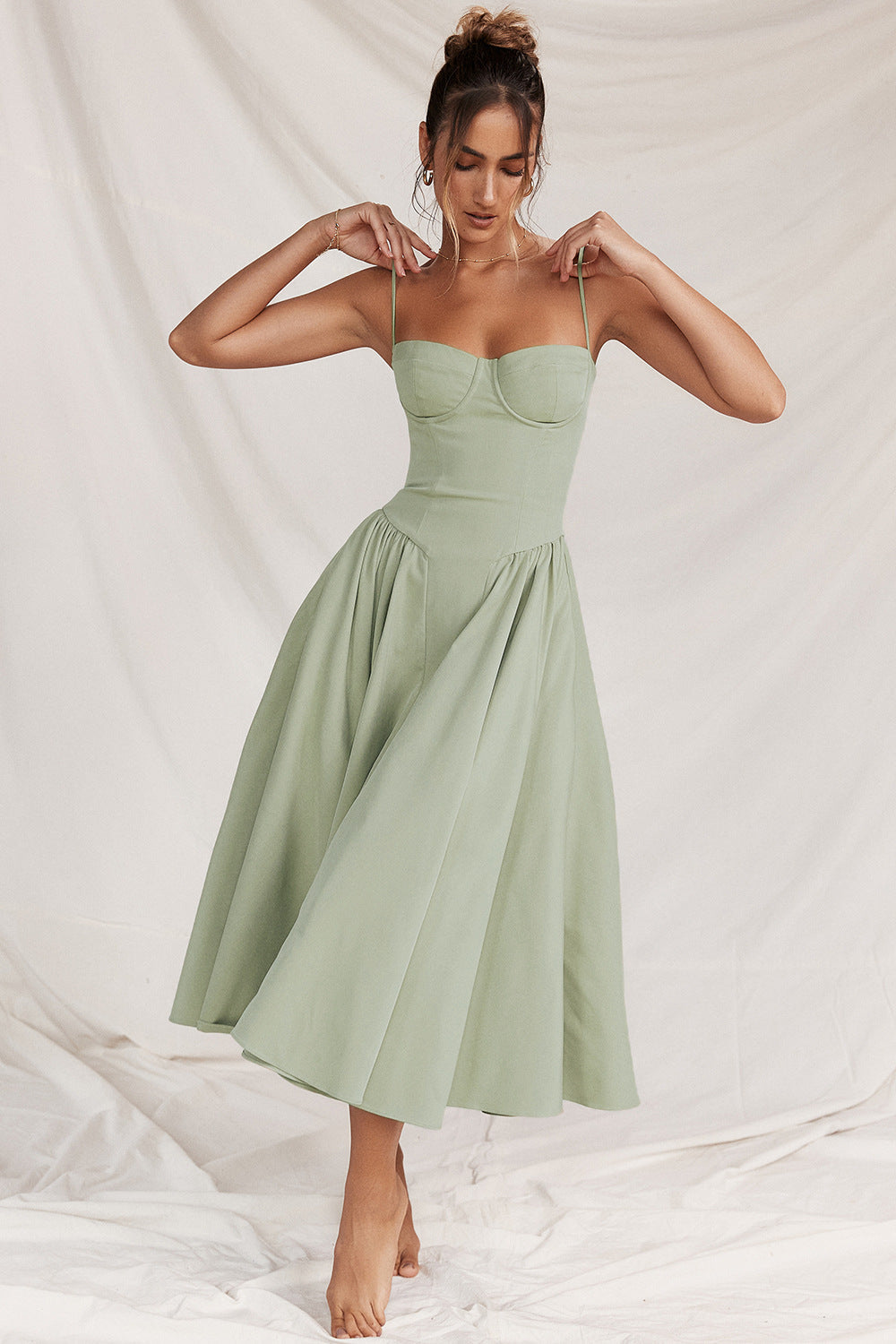 Arianna | Corset Summer Midi Dress
