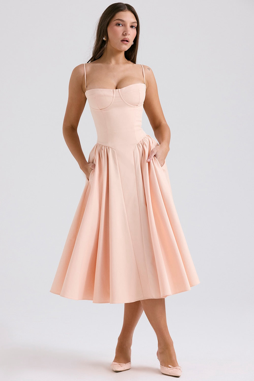 Arianna | Corset Summer Midi Dress