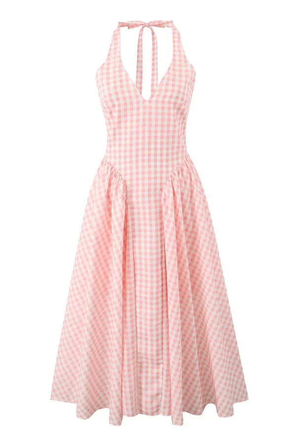 Harper | Plaid Midi Dress